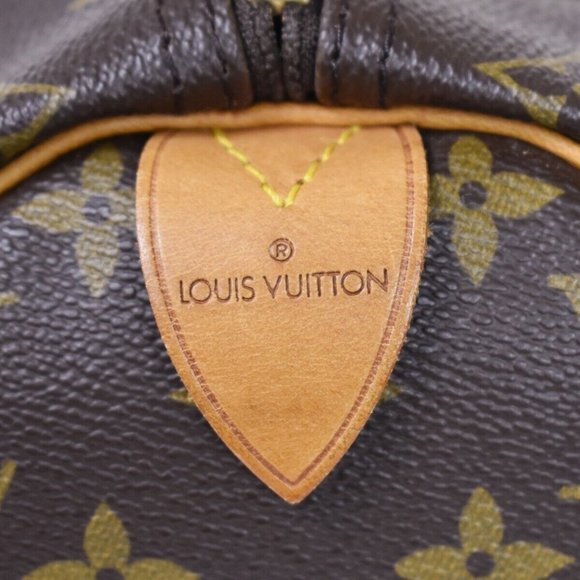 LOUIS VUITTON Speedy 40 Travel Hand Bag Monogram Leather Brown - Picture 11 of 16